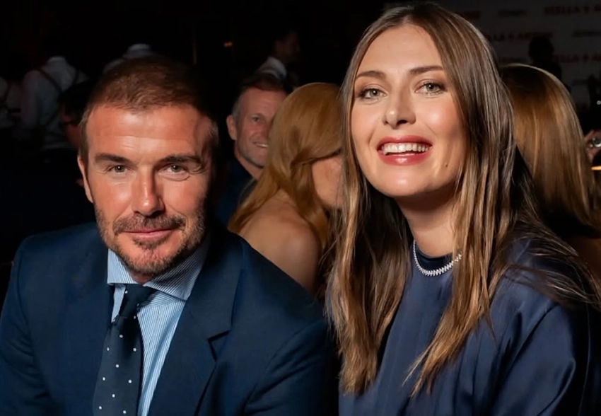 Мария Шарапова, Дэвид Бекхэм и первая ракетка мира Арина Соболенко встретились на вечеринке в Нью-Йорке