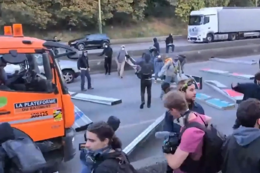 В Марселе протестующие заблокировали оборонный завод, сотрудничающий с Израилем