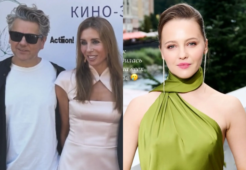 Светлана Бондарчук с мужем, Юлия Хлынина, Анна Слю и Михаил Тройник на завтраке Action! в Сочи