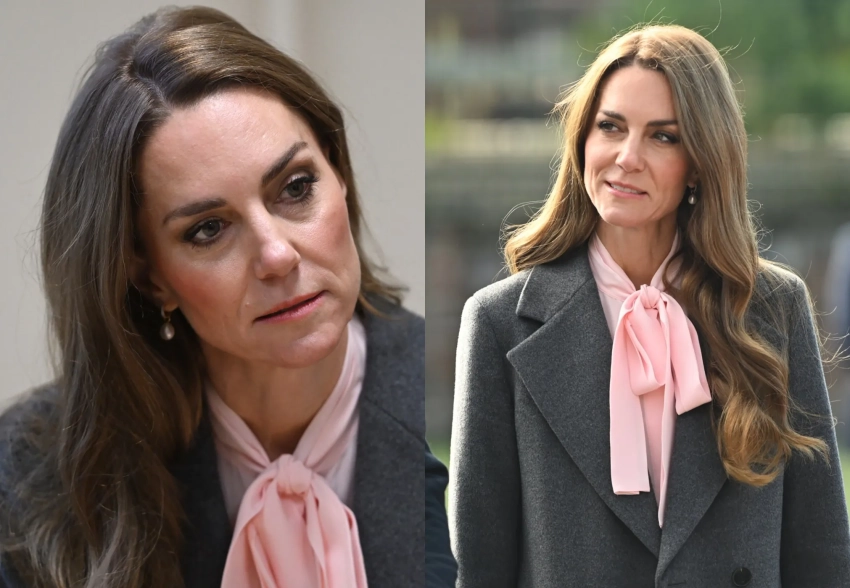 Кейт Миддлтон вышла в свет в "закрытом" образе на фоне "рецидива рака"