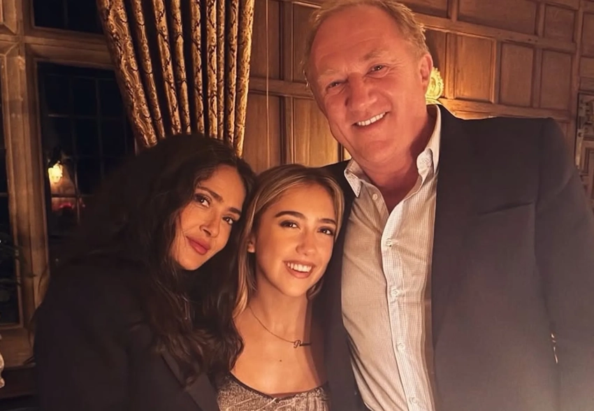 Сальма Хайек и её муж-миллиардер Франсуа-Анри Пино отметили день рождения дочери Валентины