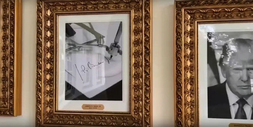 На аллее президентов США вместо портрета Байдена появилось фото его автоподписи