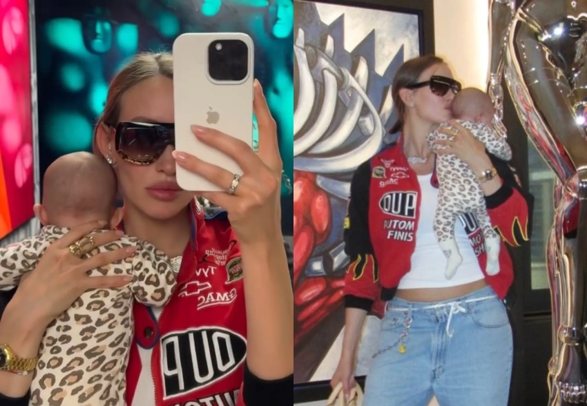 "Замена собачки". Девушку Тимати Валентину Иванову раскритиковали в сети из-за отношения к новорождённой дочери