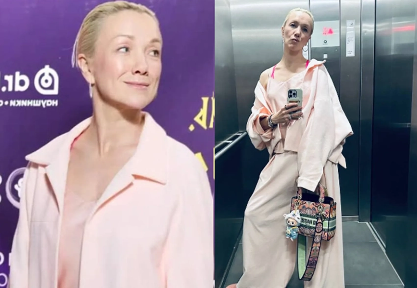 Дарья Мороз вышла в свет в "зефирном" образе