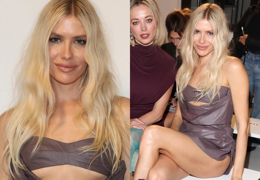 Неделя моды в Милане: Елена Перминова в мини-платье на показе Francesco Murano