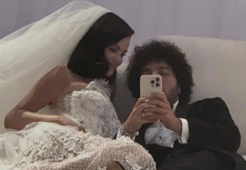 "Женился на диснеевской принцессе". Бенни Бланко показал новые фото со свадьбы с Селеной Гомес