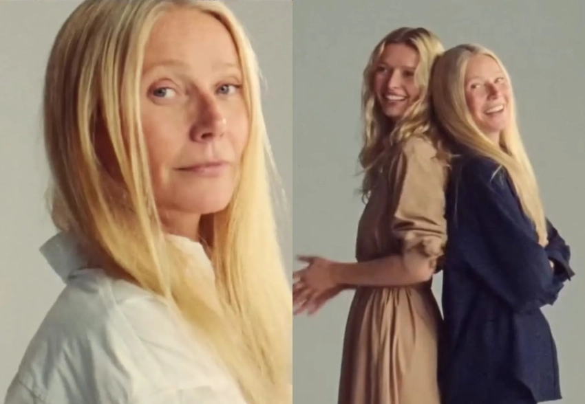 Гвинет Пэлтроу и её дочь Эппл Мартин впервые вместе снялись в рекламной кампании