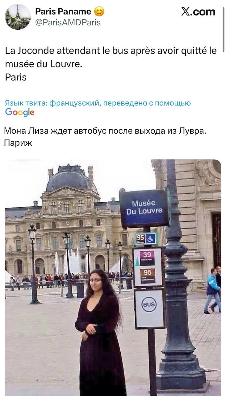 "Наваи всё пытается свою даму впечатлить". Как в сети шутят про ограбление Лувра