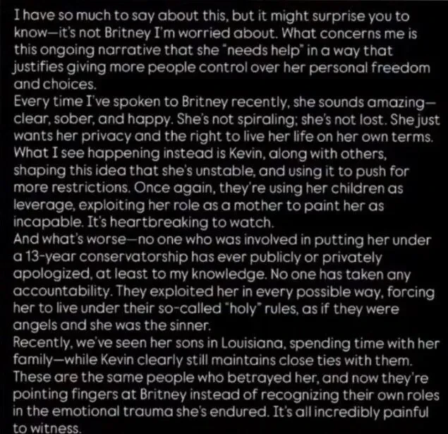 "Никто не заслуживает такого обращения". Первый муж Бритни Спирс вступился за неё после выхода скандальных мемуаров её второго бывшего мужа