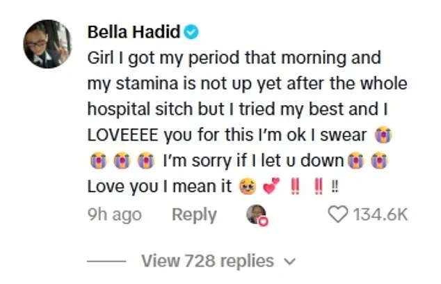 Белла Хадид впервые отреагировала на комментарии о том, что выглядела "больной" на шоу Victoria's Secret