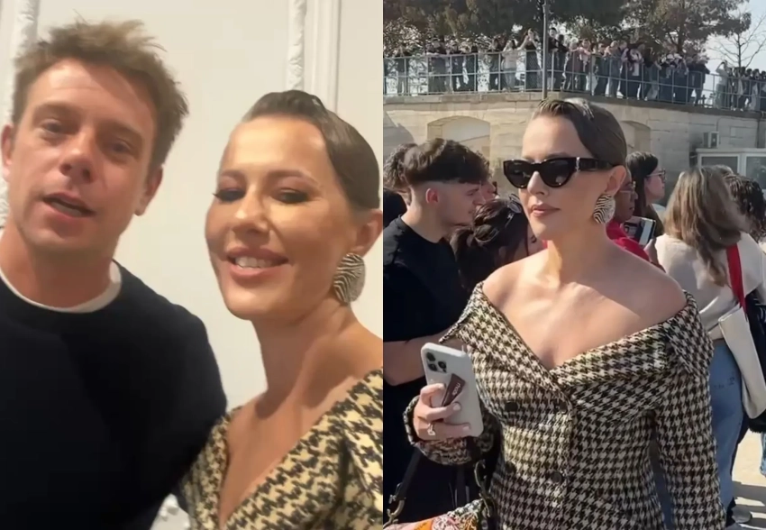 Ксения Собчак посетила показ Dior и встретилась с креативным директором Джонатаном Андерсоном