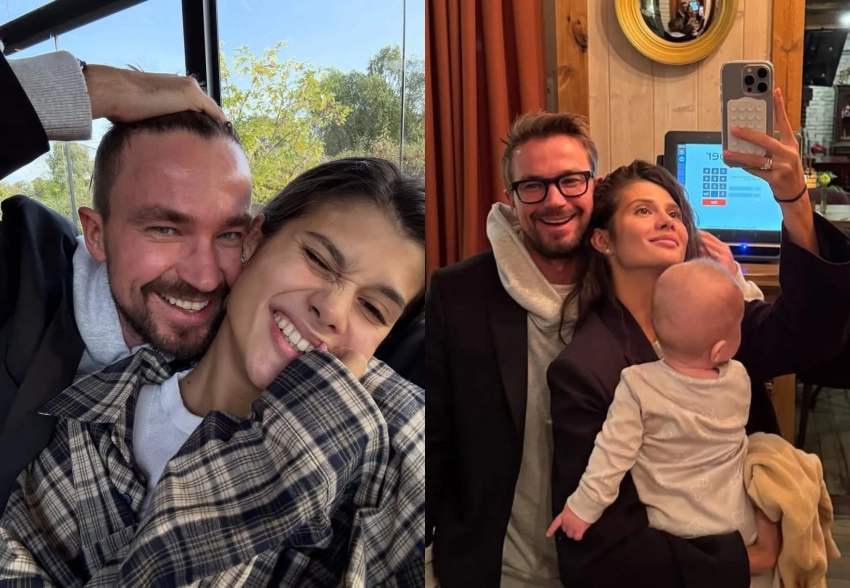 Жена Александра Петрова опубликовала новые совместные фотографии с ним и сыном