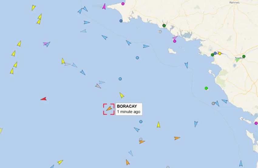 Захваченный танкер Boracay продолжил путь – данные отдельных сайтов мониторинга