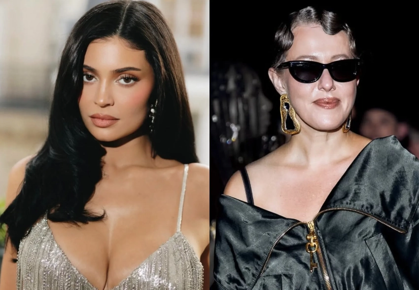 Неделя моды в Париже: Кайли Дженнер, Венсан Кассель с девушкой, Ксения Собчак и Оксана Самойлова на показе Schiaparelli