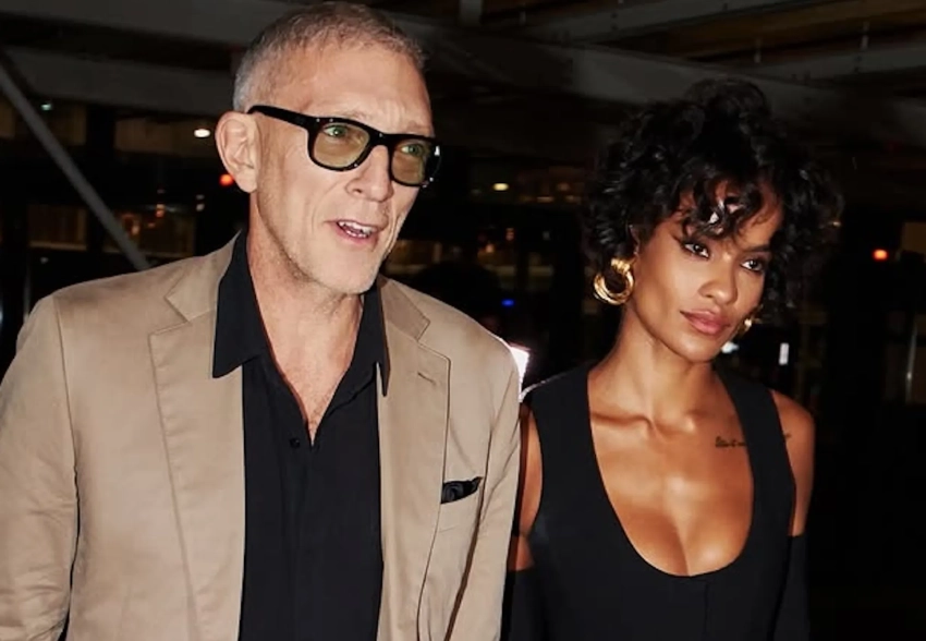 Венсан Кассель и Нара Баптиста вышли в свет на Неделе моды в Париже