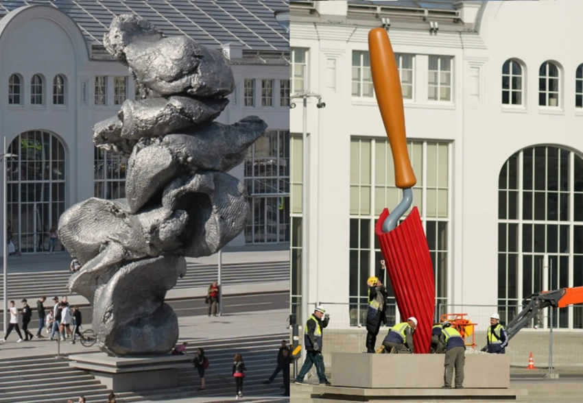 Скандальную скульптуру "Большая глина № 4" на "ГЭС-2" заменили гигантской "Садовой лопаткой". И это вновь породило волну мемов