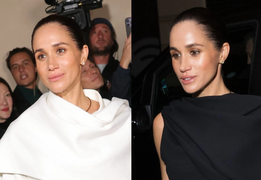 Два ярких выхода: Меган Маркл впервые посетила Неделю моды в Париже