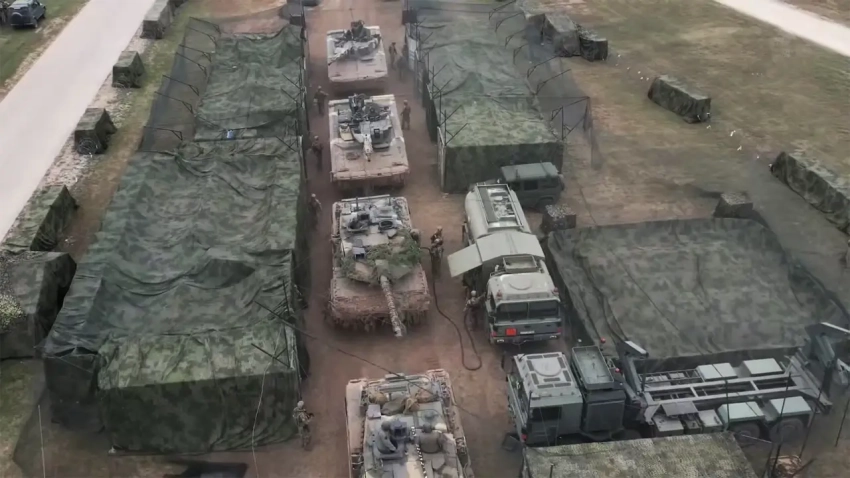 Опыт СВО: венгерская армия закрыла антидроновой сеткой полевой лагерь