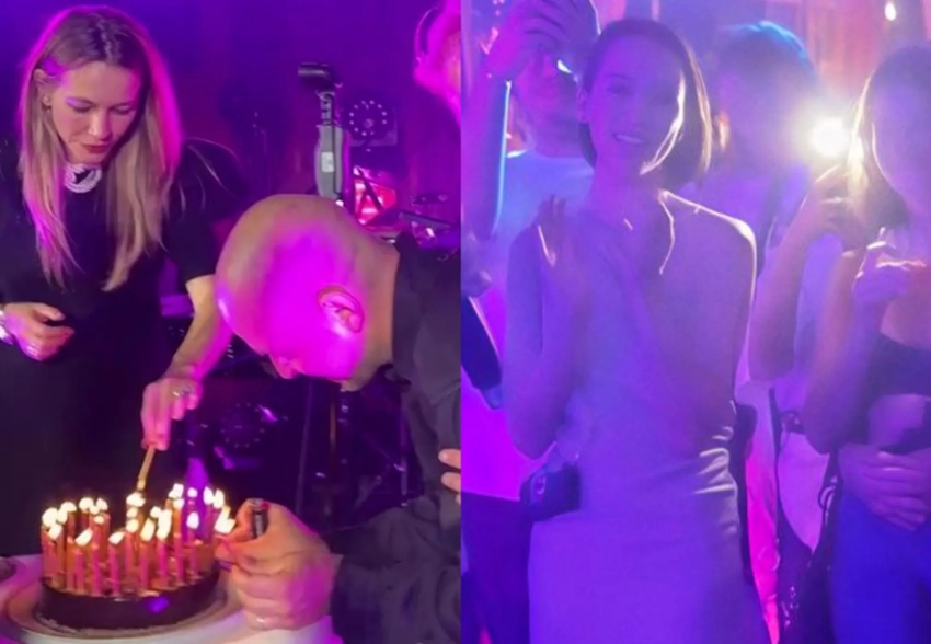 Паулина Андреева (босиком), Екатерина Варнава и Светлана Устинова повеселились под хиты Ивана Дорна на закрытой вечеринке