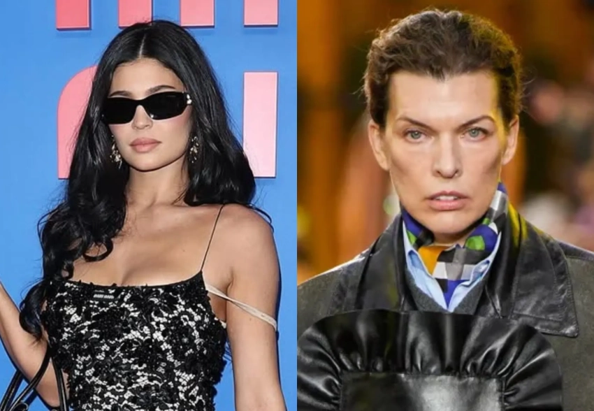 Неделя моды в Париже: Эмма Уотсон, Кайли Дженнер и Оксана Бондаренко среди гостей, Милла Йовович на подиуме на показе Miu Miu