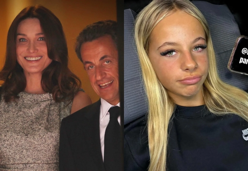 Наращённые волосы и "взрослый" макияж: 13-летняя дочь Карлы Бруни и Николя Саркози показала новый образ на фоне приговора отца