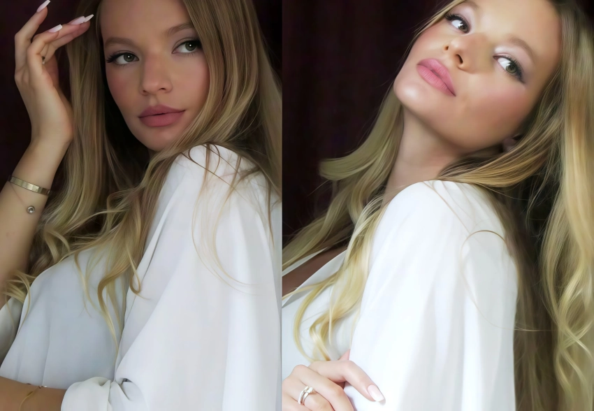 Елизавета Пескова снялась в нежном образе на фоне слухов о том, что ждёт второго ребёнка