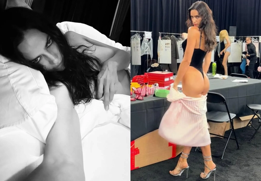 Снимок топлес и узнаваемый халат: Ирина Шейк намекнула, что примет участие в новом шоу Victoria's Secret