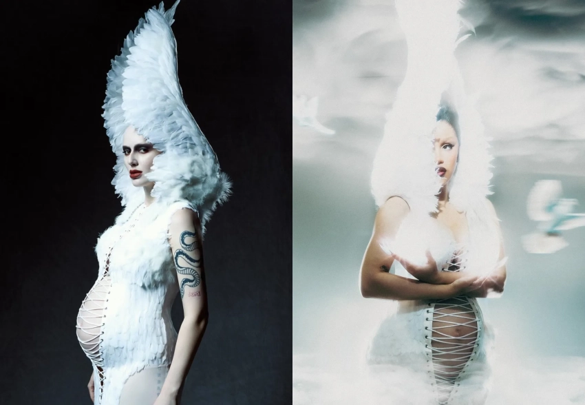 "Беременный референс". Карди Би снялась в платье российского дизайнера, повторив образ стилистки Виктории Салават