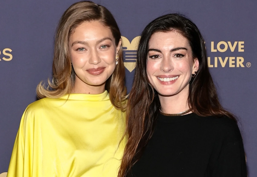 Джиджи Хадид, Энн Хэтэуэй и Анна Винтур на гала-вечере в Нью-Йорке