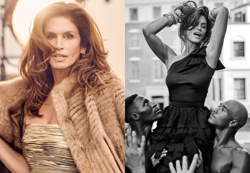 59-летняя Синди Кроуфорд снялась без бюстгальтера для глянца