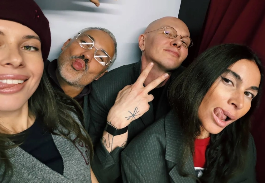 Гоша Карцев, Мария Миногарова, Ксения Шипилова и Оксана Рим на светском ужине Александра Рогова