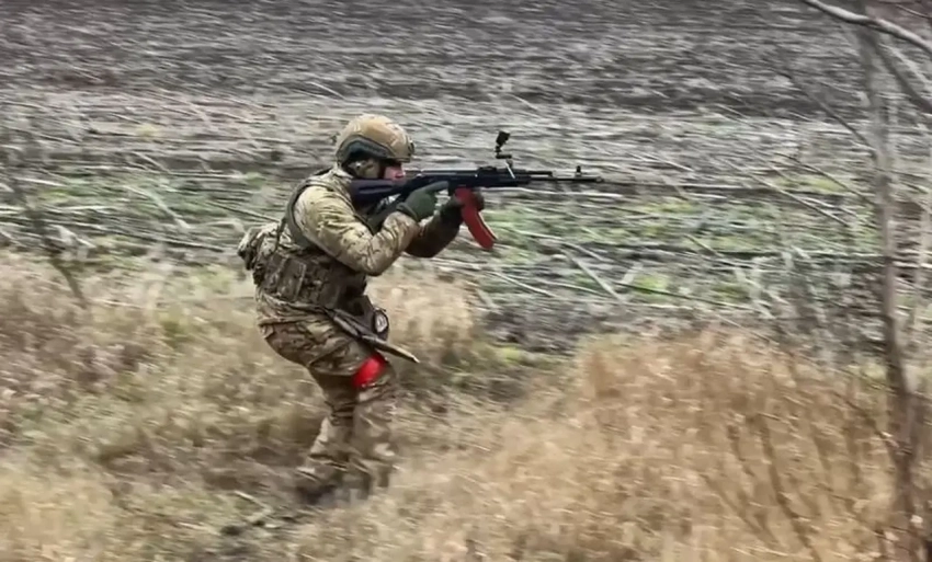 Бойцы отрядов «Шторм» подняли российский флаг над Бологовкой Харьковской области