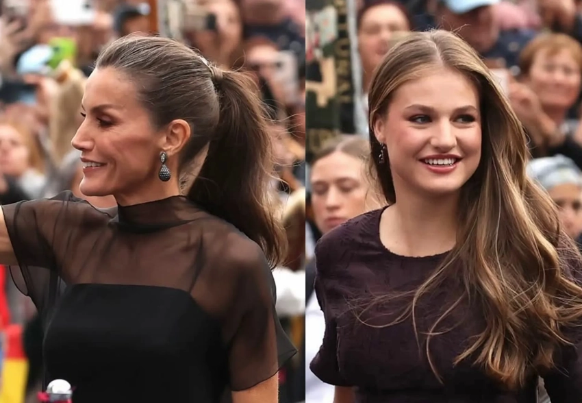 Королева Летиция с мужем и дочерьми посетила премию Принцессы Астурийской