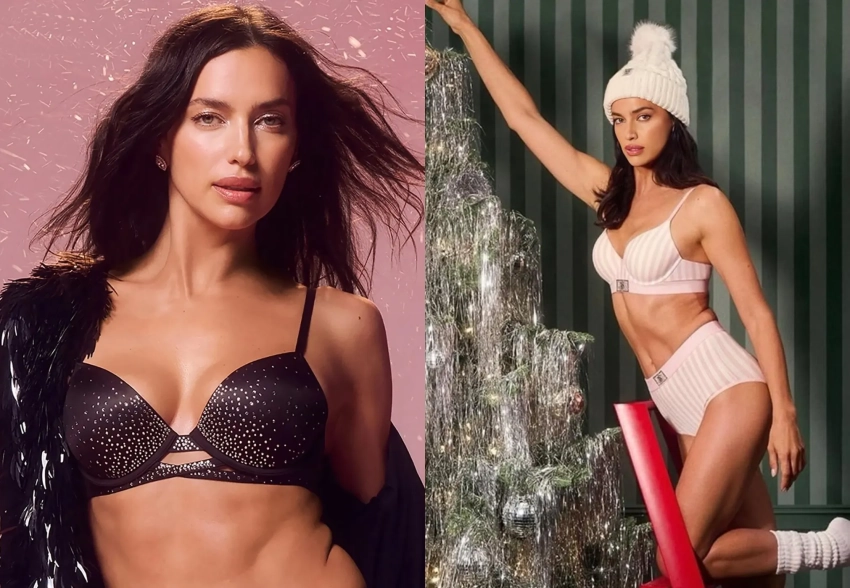 Ирина Шейк снялась в рождественской кампании Victoria's Secret
