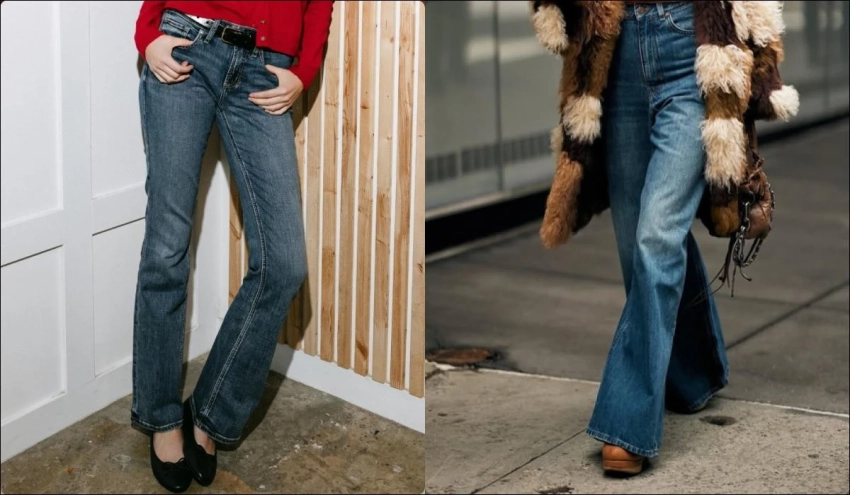 Три модели джинсов из 70-х, которые вернулись в моду в 2025 году