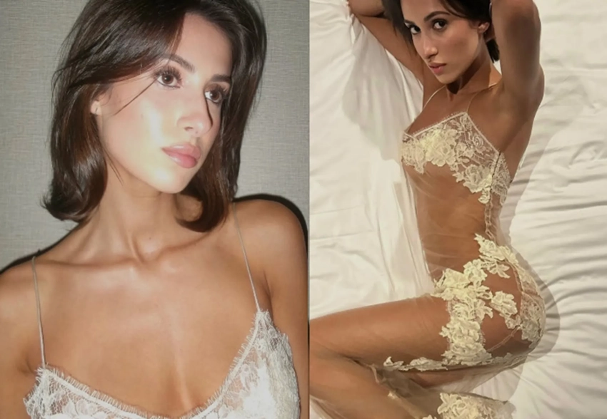 Младшая сестра Бьянки Цензори снялась в "голом" платье