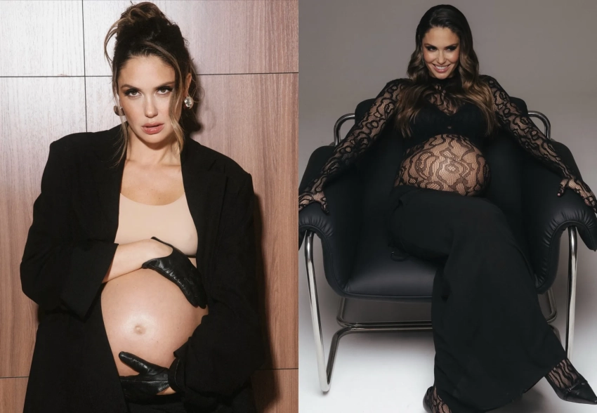 Беременная Агата Муцениеце снялась в новой фотосессии