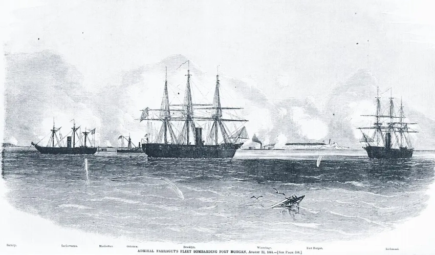 Битва в заливе Мобил. Конец сражения