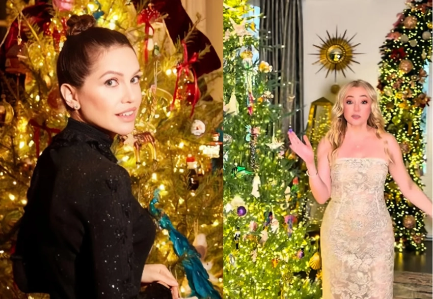 Даша Жукова, Яна Рудковская, Ирина Шейк, Мария Шарапова, Софья Эрнст, Полина Гагарина: как селебрити украсили свои дома к праздникам