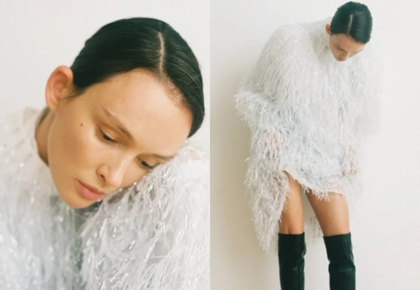 Перья и ботфорты: Паулина Андреева снялась в новой фотосессии