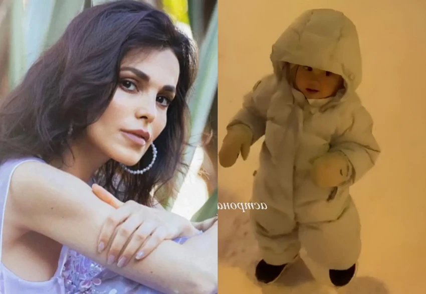 Сати Казанова перестала скрывать лицо годовалой дочери