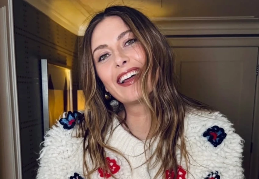 Мария Шарапова, Венсан Кассель, Джиджи Хадид и Алессандра Амбросио с дочерью на показе Moncler