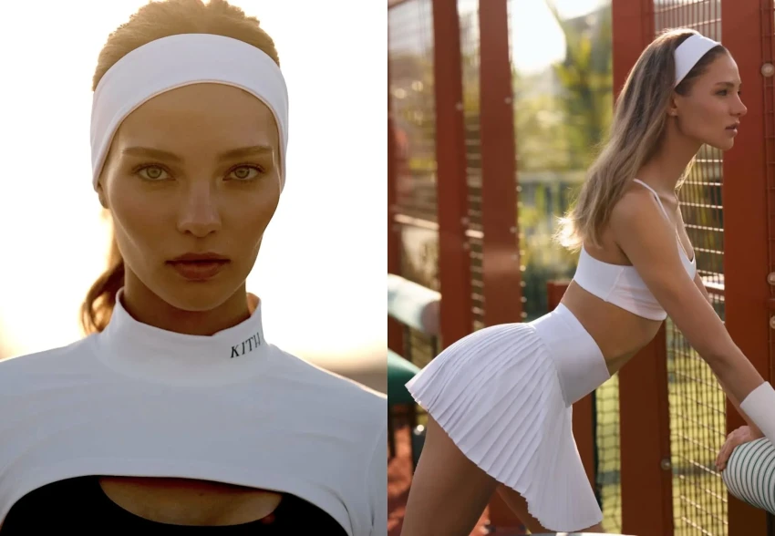 Алеся Кафельникова снялась в образе теннисистки