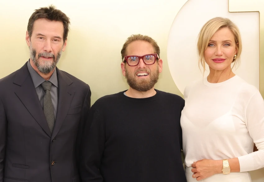 Кэмерон Диас, Киану Ривз, Аня Тейлор-Джой, Джеcсика Бил и Колин Фаррелл на мероприятии Apple TV