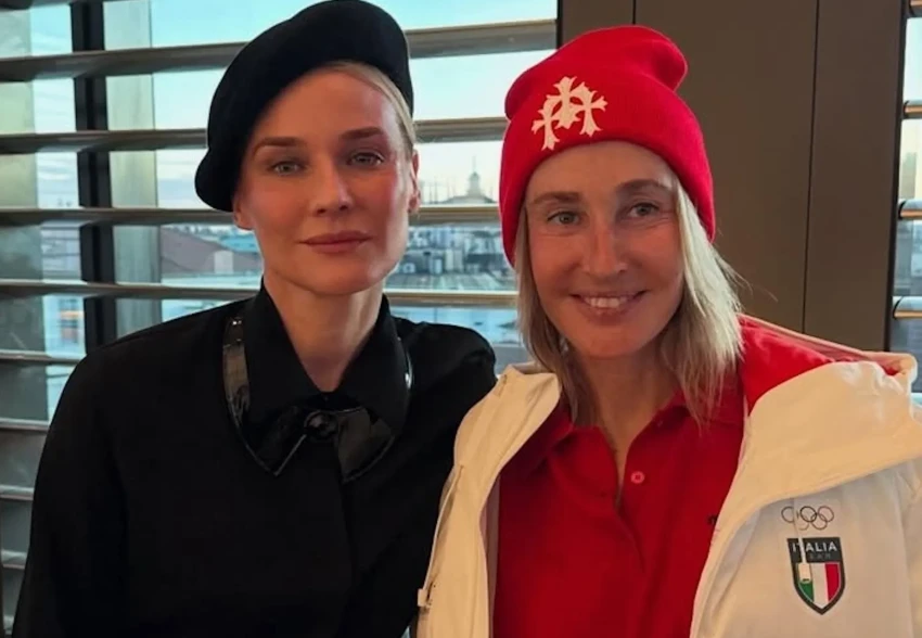 Шарлиз Терон, Диана Крюгер, Оксана Бондаренко и Александр Роднянский* посетили открытие Олимпийских игр в Милане