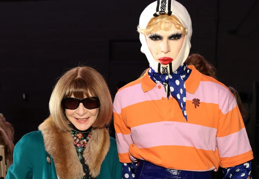 Джулия Фокс, Анна Винтур, София Коппола с дочерью и Ники Хилтон на показе Marc Jacobs