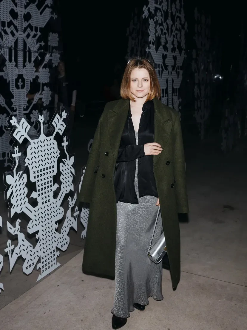 Александр Рогов, Эвелина Хромченко, Юлия Барановская и Мария Миногарова на показе Алёны Ахмадуллиной